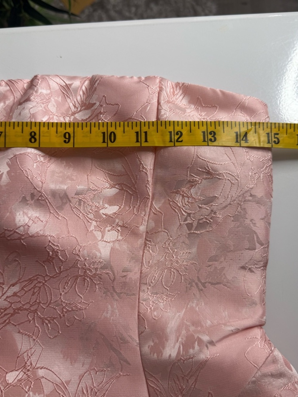 NWT BABYBOO Fashion Elenora Floral Jacquard Mini Dress Blush S (no big ribbon) - Picture 11 of 12